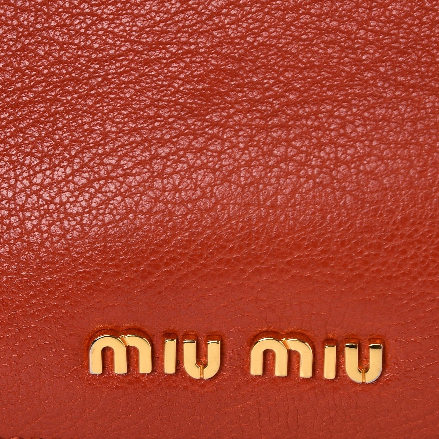 Miu Miu Goatskin Madras Shopping Tote Mandarino Rubino 10 of 10