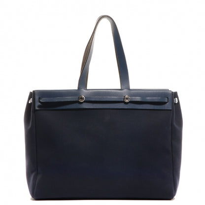 Hermes Toile Herbag Cabas 2-in-1 MM Navy 1 of 15