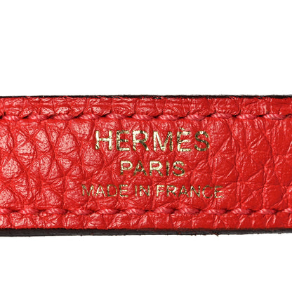 Hermes Taurillon Clemence Kelly Retourne 32 Rouge Casaque 31 of 39