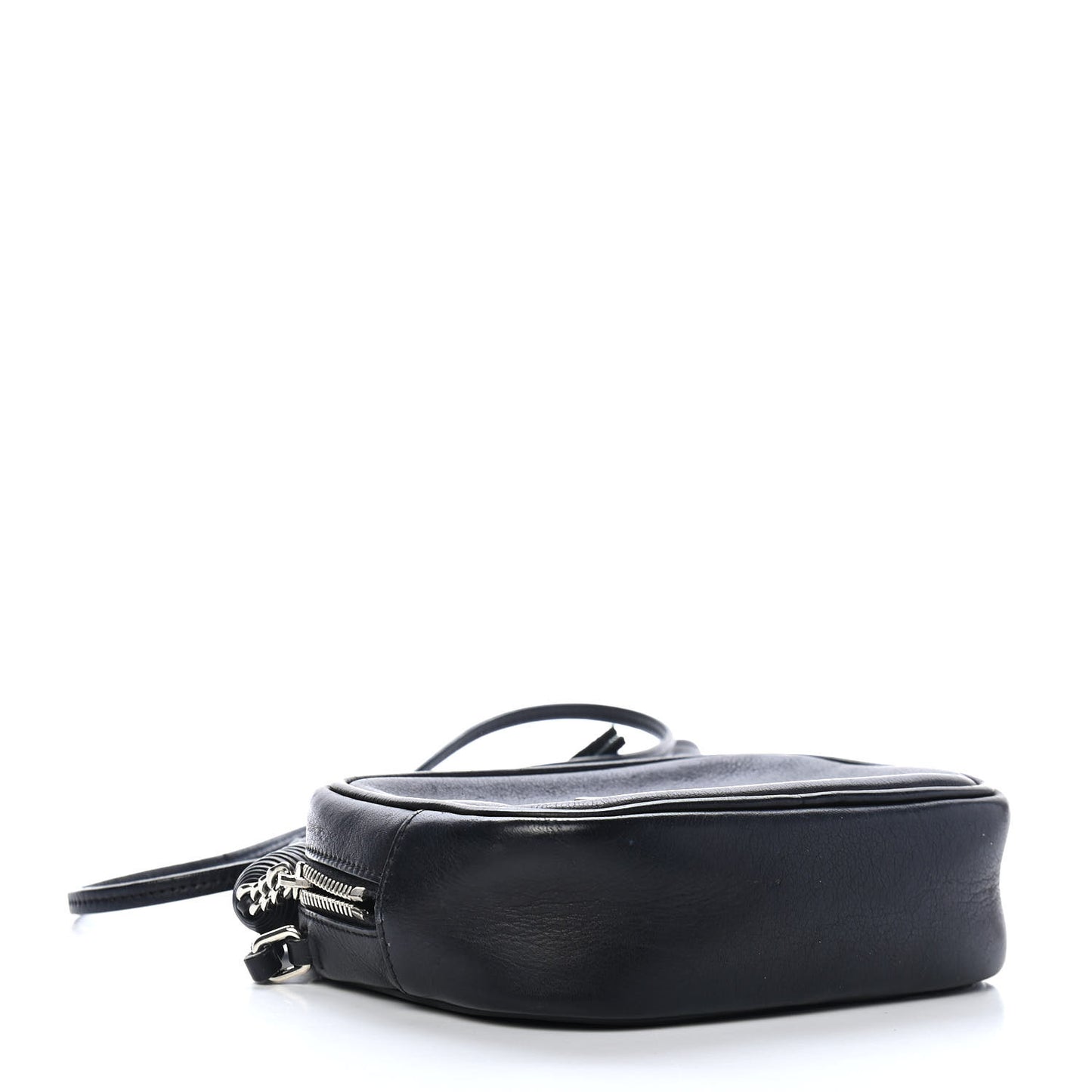 Lambskin Monogram Baby Lou Camera Bag Black