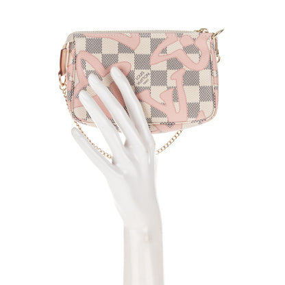 Louis Vuitton Damier Azur Tahitienne Mini Pochette Accessories 2 of 7