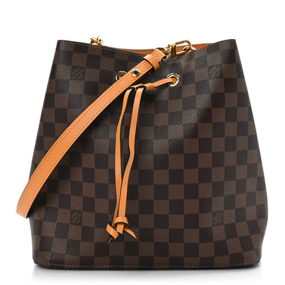 Louis Vuitton Damier Ebene Neonoe MM Safran 1 of 11