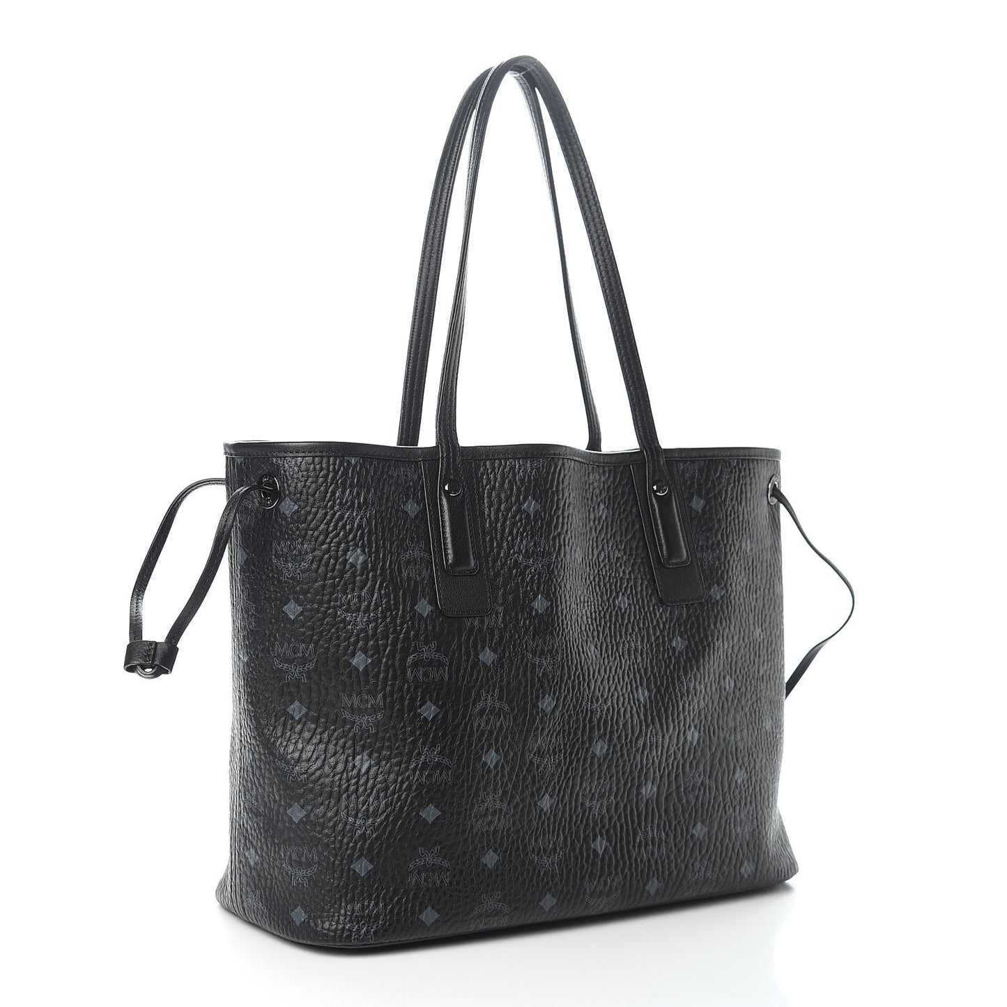 Visetos Medium Liz Reversible Shopper Tote Black
