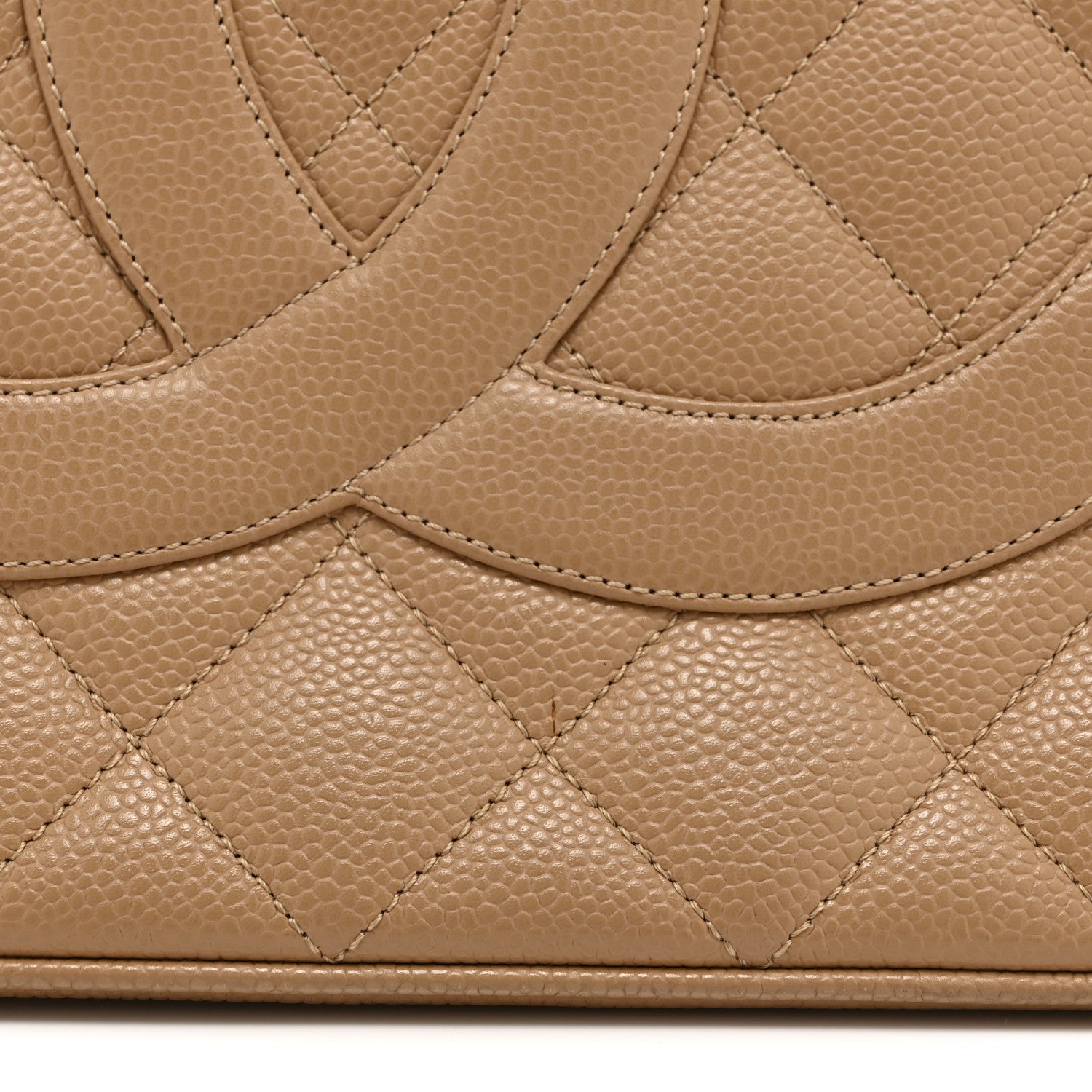 Chanel Caviar Quilted Medallion Tote Beige 12 of 15
