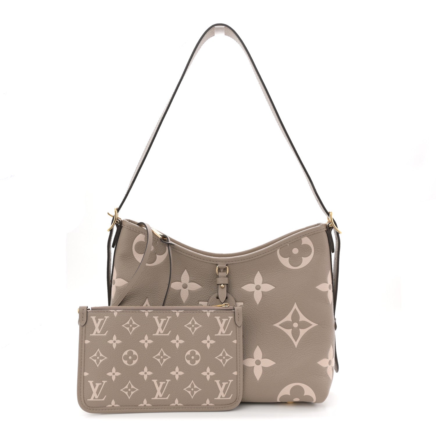 Louis Vuitton Empreinte Monogram Giant CarryAll PM Tourterelle Creme 3 of 11