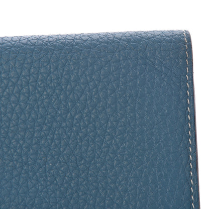 Hermes Togo Dogon Duo Wallet Blue Jean 15 of 18