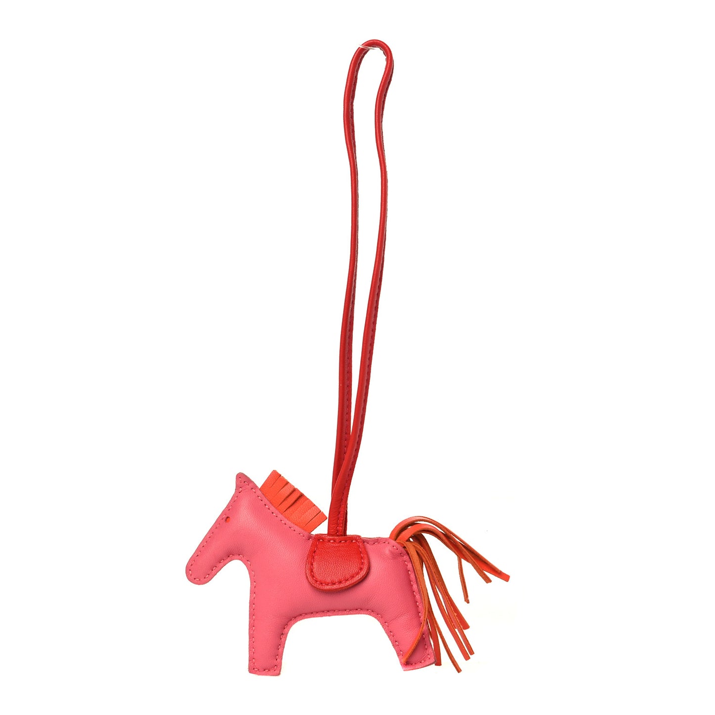 Milo Lambskin Grigri Rodeo Horse Bag Charm PM Rose Azalee Orange Poppy Rouge Indien