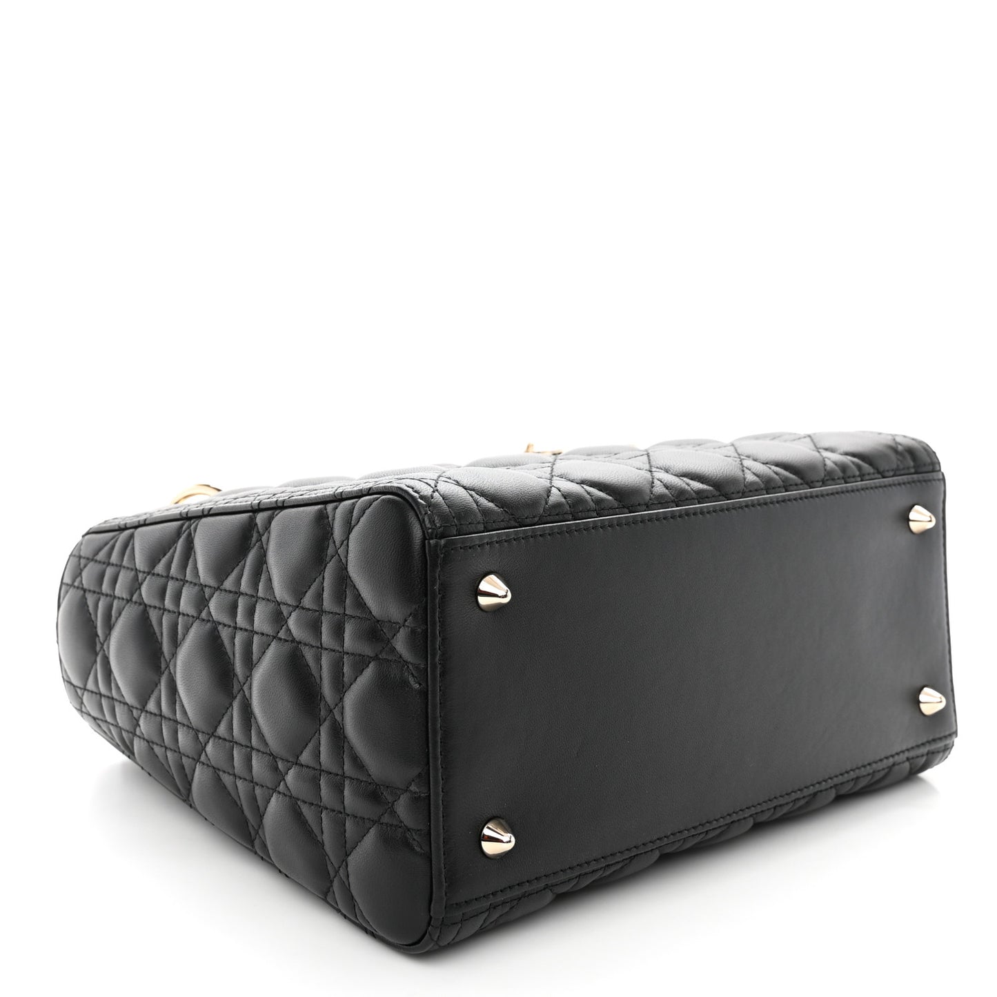 Lambskin Cannage Medium Lady Dior Black
