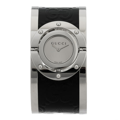 Gucci Stainless Steel Calfskin 33mm Twirl Quartz Watch 1 of 5