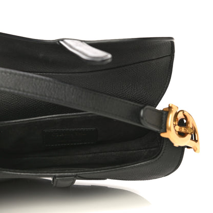 Christian Dior Grained Calfskin Mini Saddle Bag Black 4 of 16