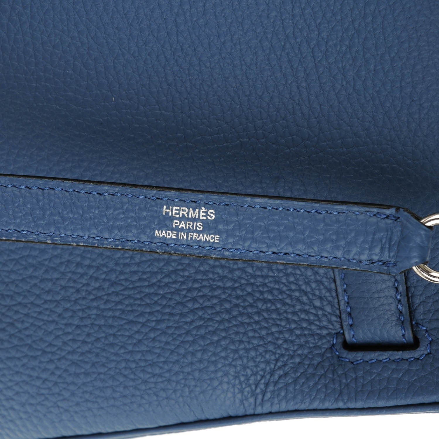 Hermes Togo Kelly Retourne 28 Bleu Agate 14 of 22