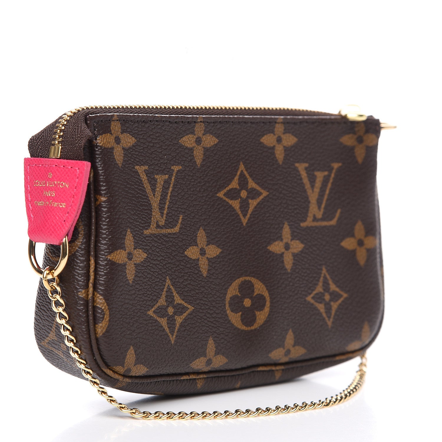 Louis Vuitton Monogram 2019 Christmas Animation Mini Courchevel Pochette Accessories Fuchsia 2 of 6