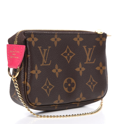 Louis Vuitton Monogram 2019 Christmas Animation Mini Courchevel Pochette Accessories Fuchsia 2 of 6