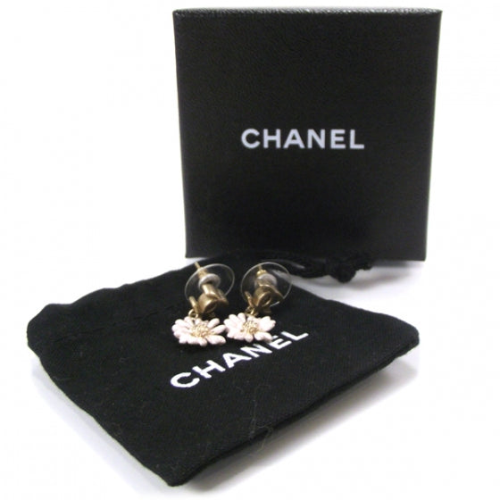 Daisy CC Dangle Earrings Gold