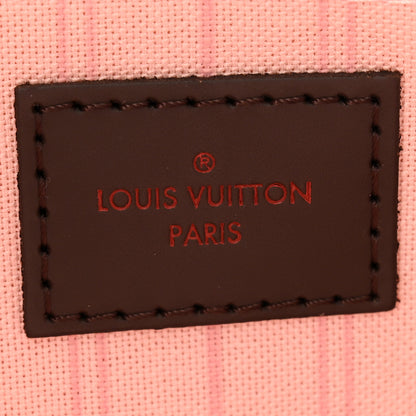 Louis Vuitton Damier Ebene Neverfull MM GM Pochette Rose Ballerine 6 of 10