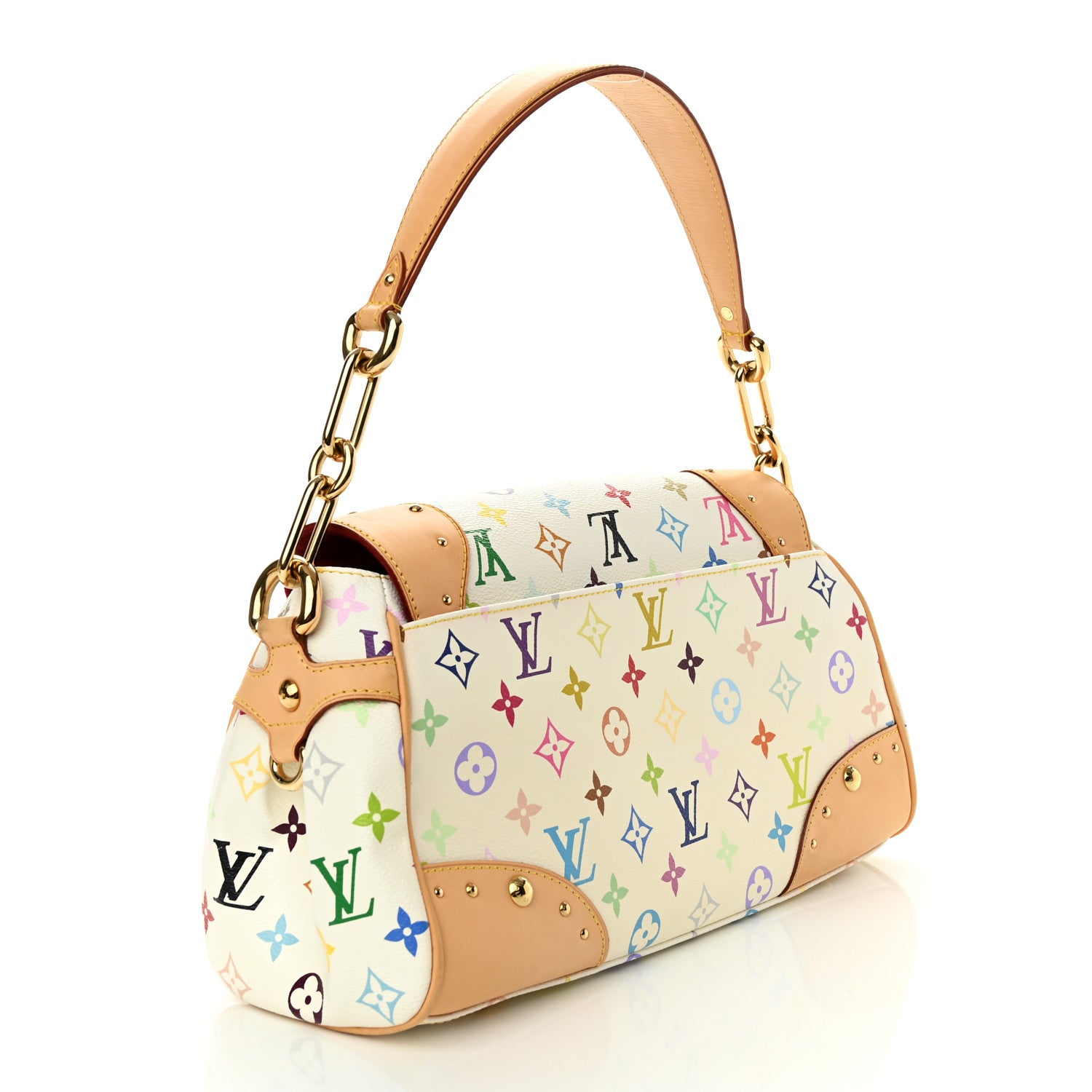 Louis Vuitton Monogram Multicolor Beverly MM White 3 of 11