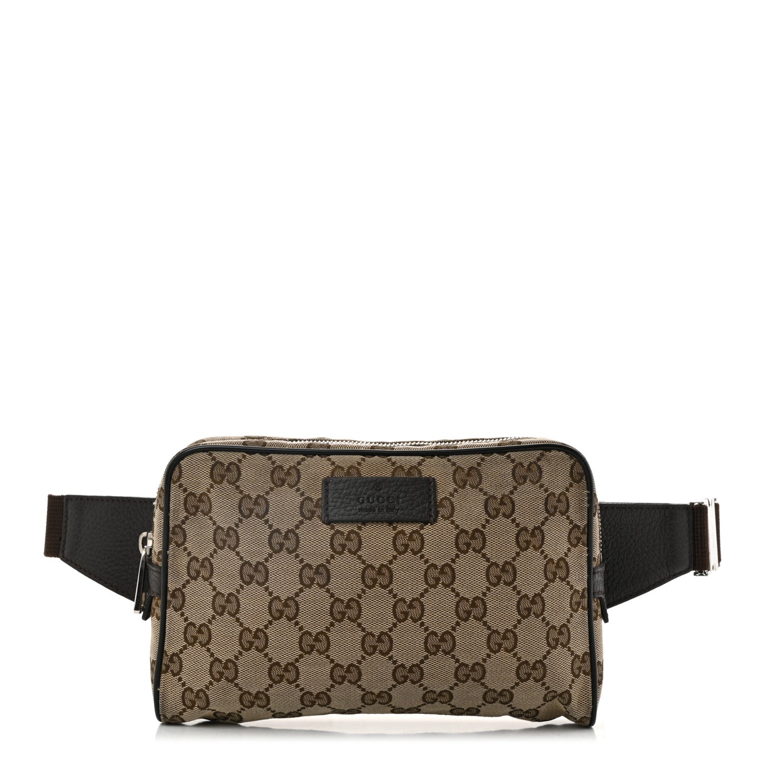 Gucci Monogram Belt Bag Dark Brown 1 of 12