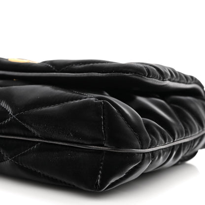 Saint Laurent Satin Quilted Le 57 Diamond Shoulder Bag Black 10 of 10