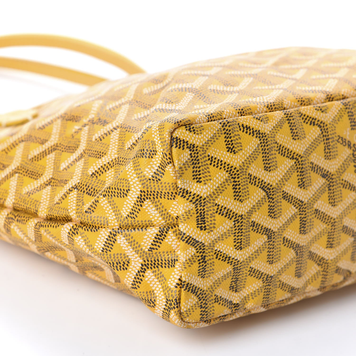 Goyard Goyardine Saint Louis Junior Jr PM Tote Yellow 7 of 10