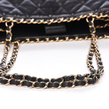 Chanel Calfskin Quilted Small Chain Me Tote Black 18 of 19