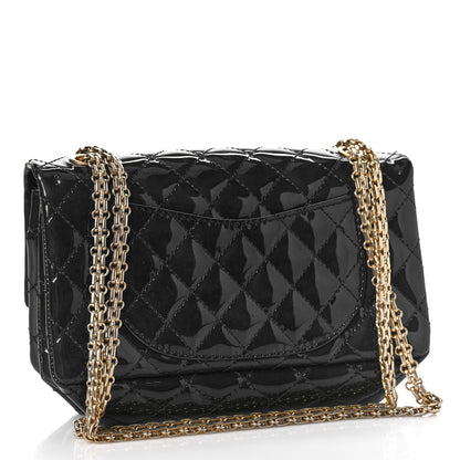 Chanel Patent Quilted Accordion Reissue 2.55 Flap Navy 3 of 9