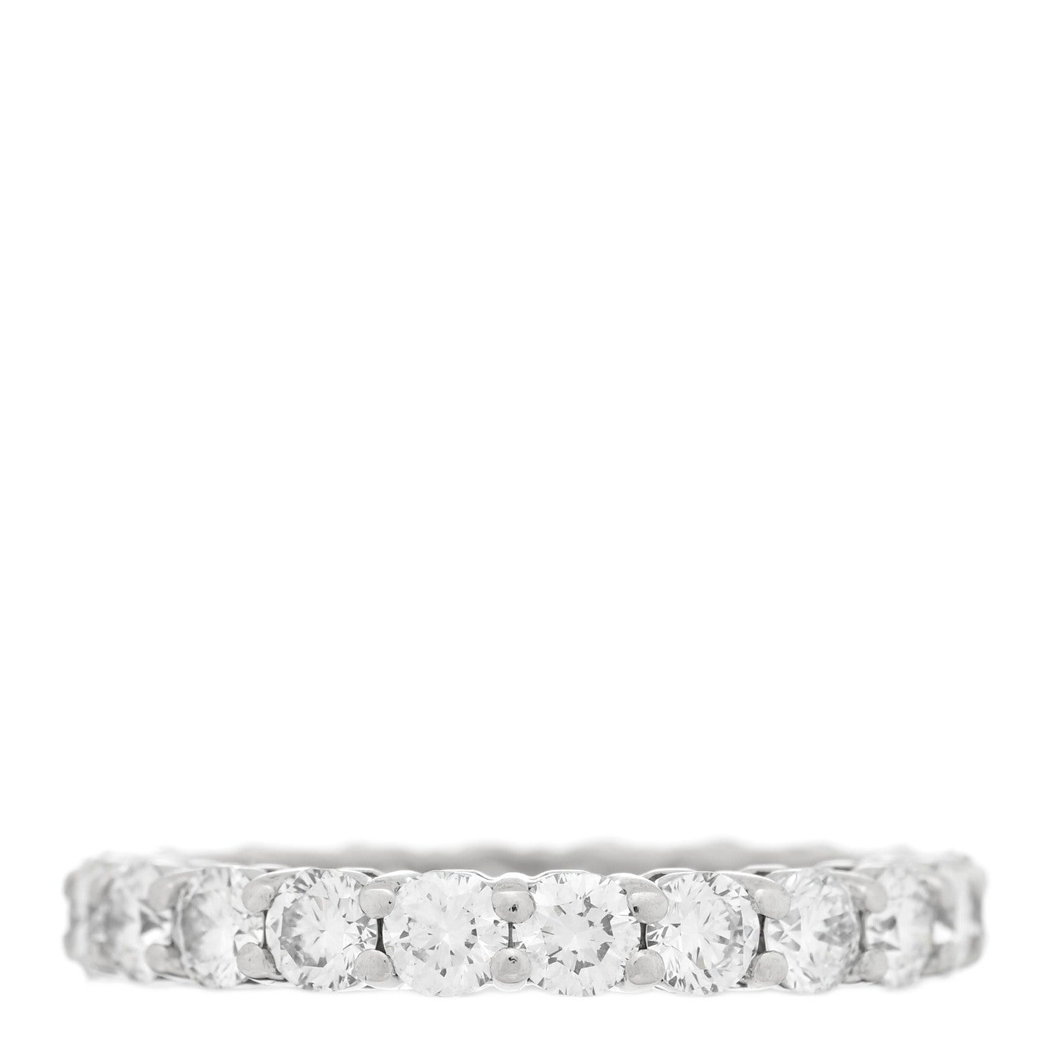 Tiffany Platinum Diamond 3mm Forever Eternity Band Ring 49/5 2 of 4