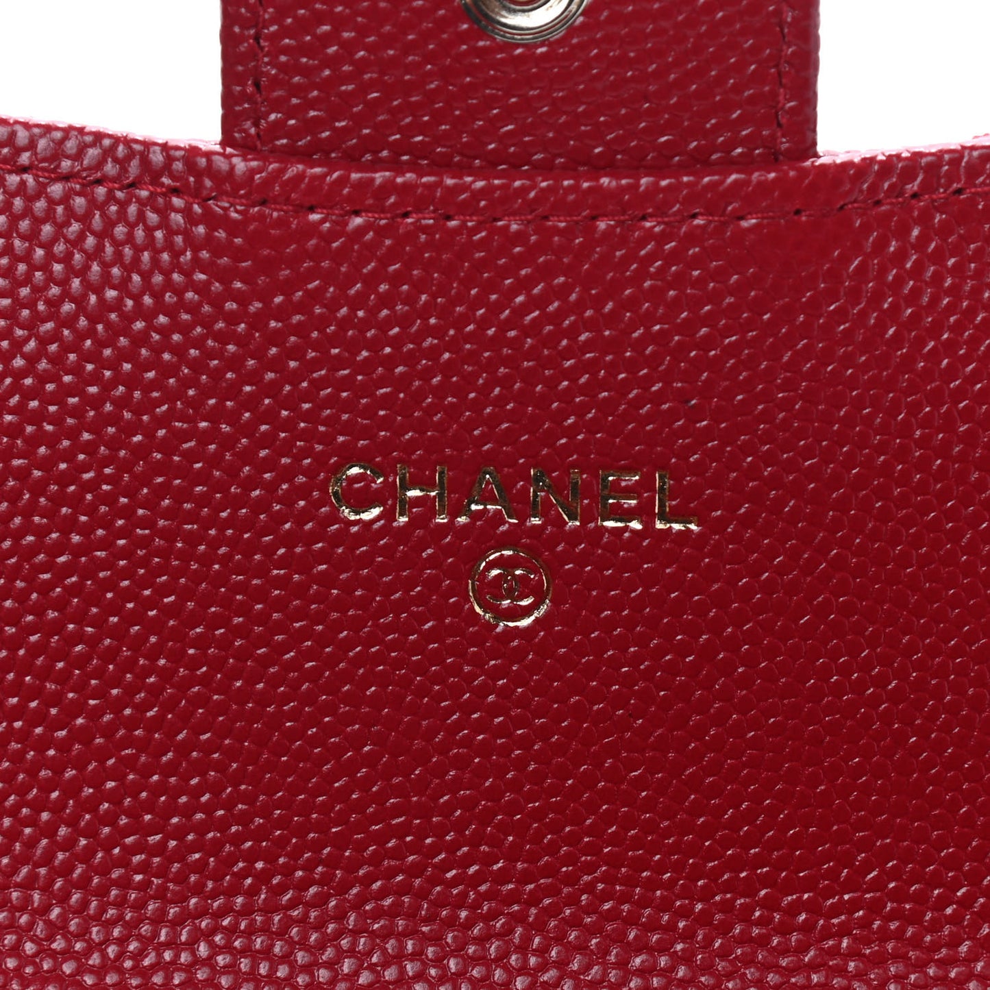 Caviar Quilted Large Gusset Flap Wallet Dark Red