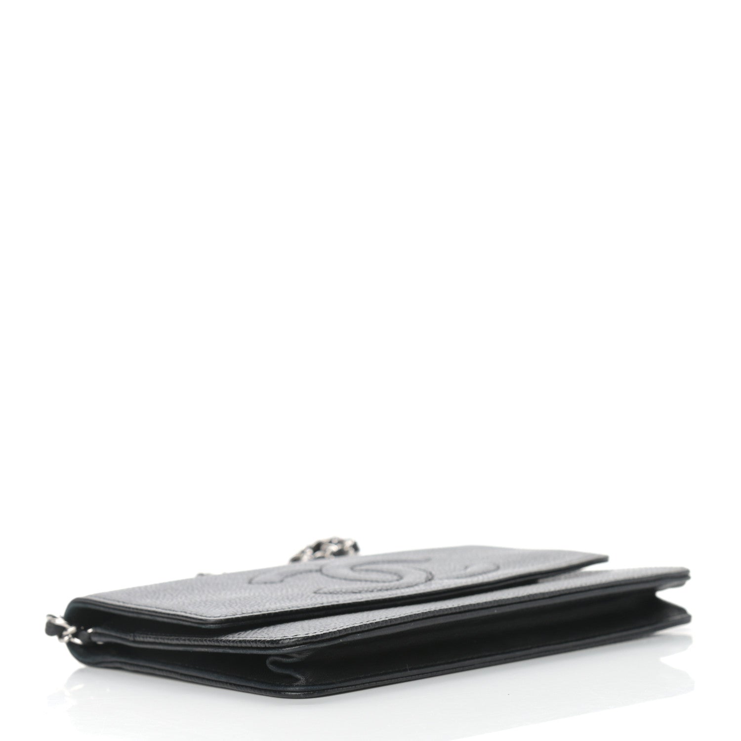 Chanel Caviar Timeless CC Wallet On Chain WOC Black 4 of 12