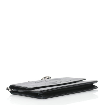 Chanel Caviar Timeless CC Wallet On Chain WOC Black 4 of 12