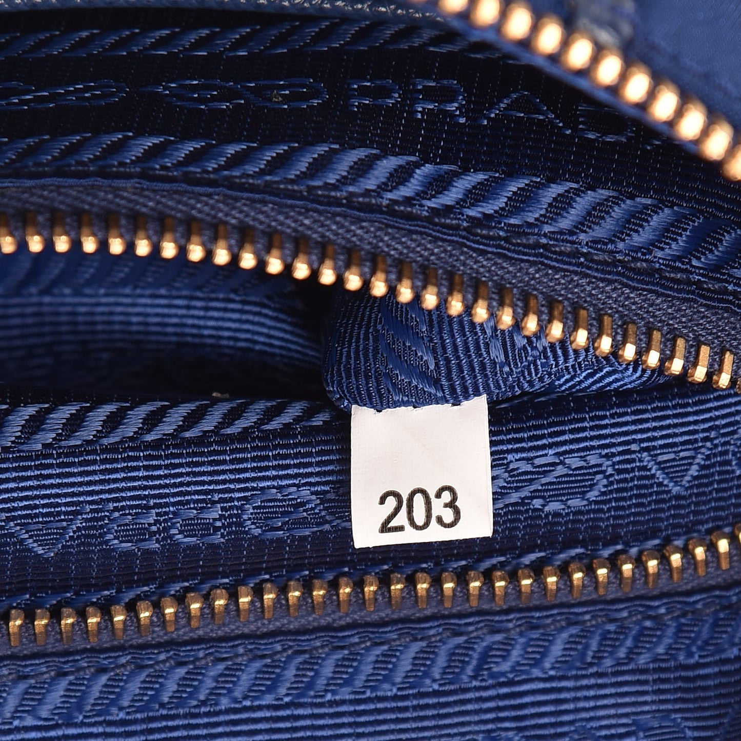 Tessuto Nylon Saffiano Crossbody Bag Bluette