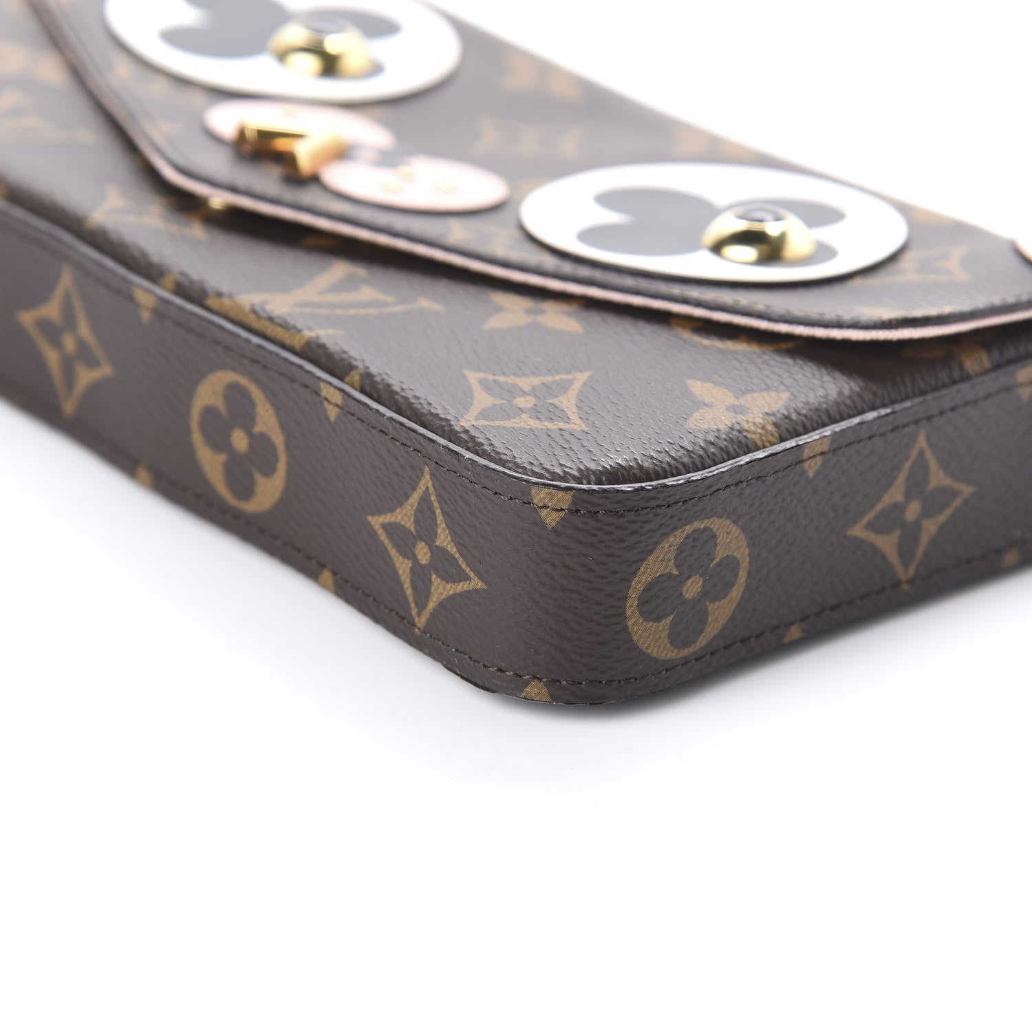 Louis Vuitton Monogram Valentine Dog Pochette Felicie Chain Wallet 7 of 10