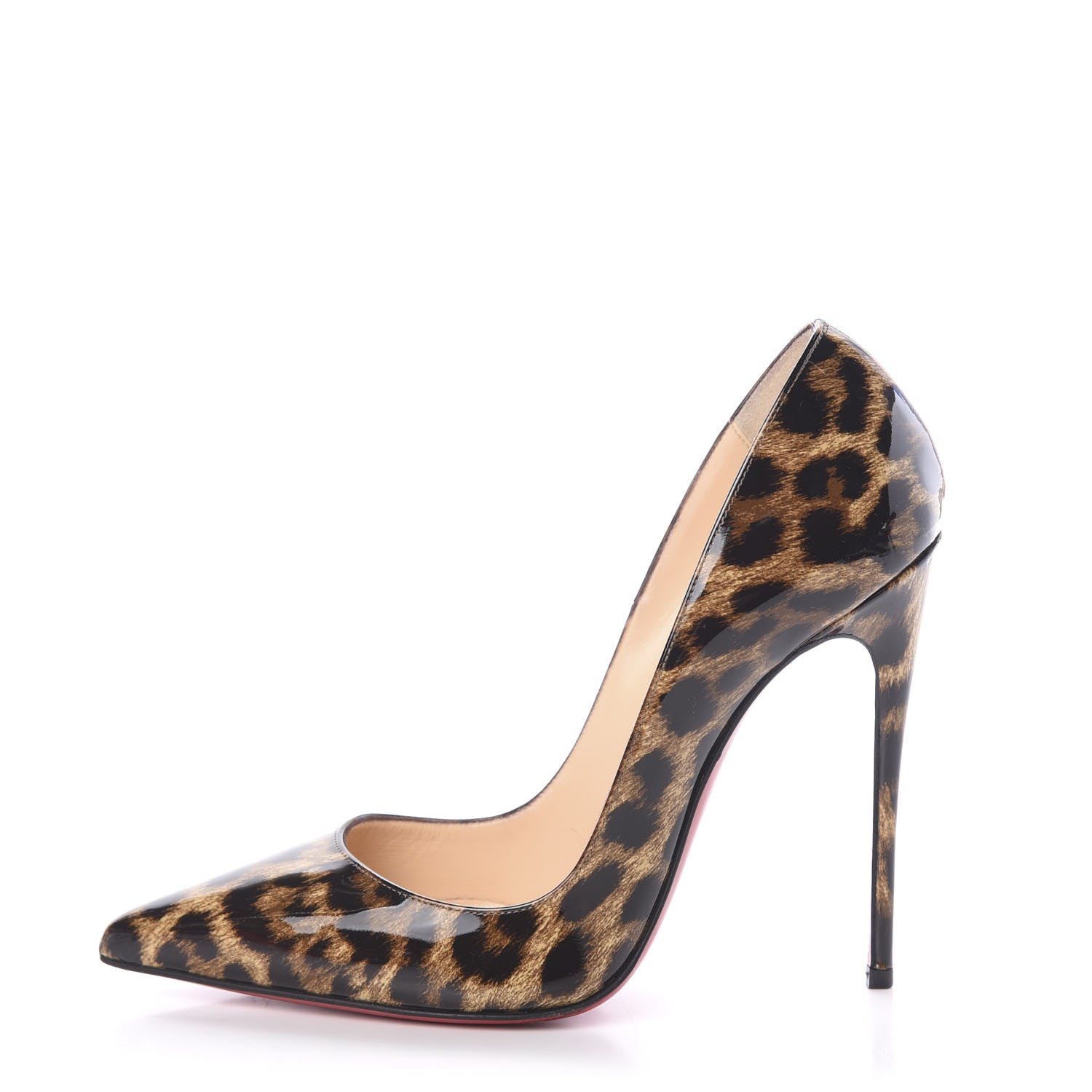Christian Louboutin Patent Leopardino So Kate 120 Pumps 36.5 Brown 1 of 11