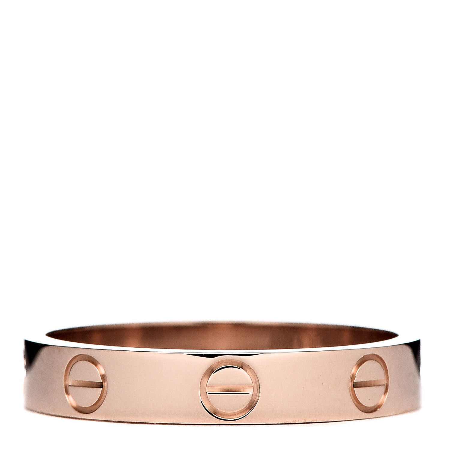 Cartier 18K Pink Gold 3.5mm LOVE Wedding Band Ring 55 7.25 1 of 5