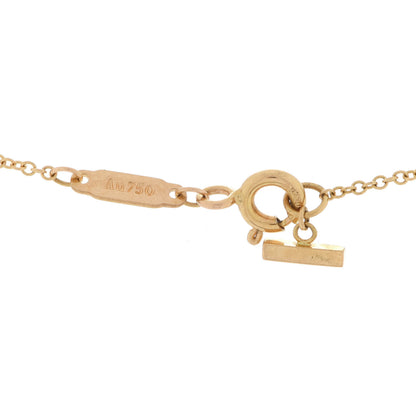 Tiffany 18K Yellow Gold Small T Smile Pendant Necklace 4 of 6