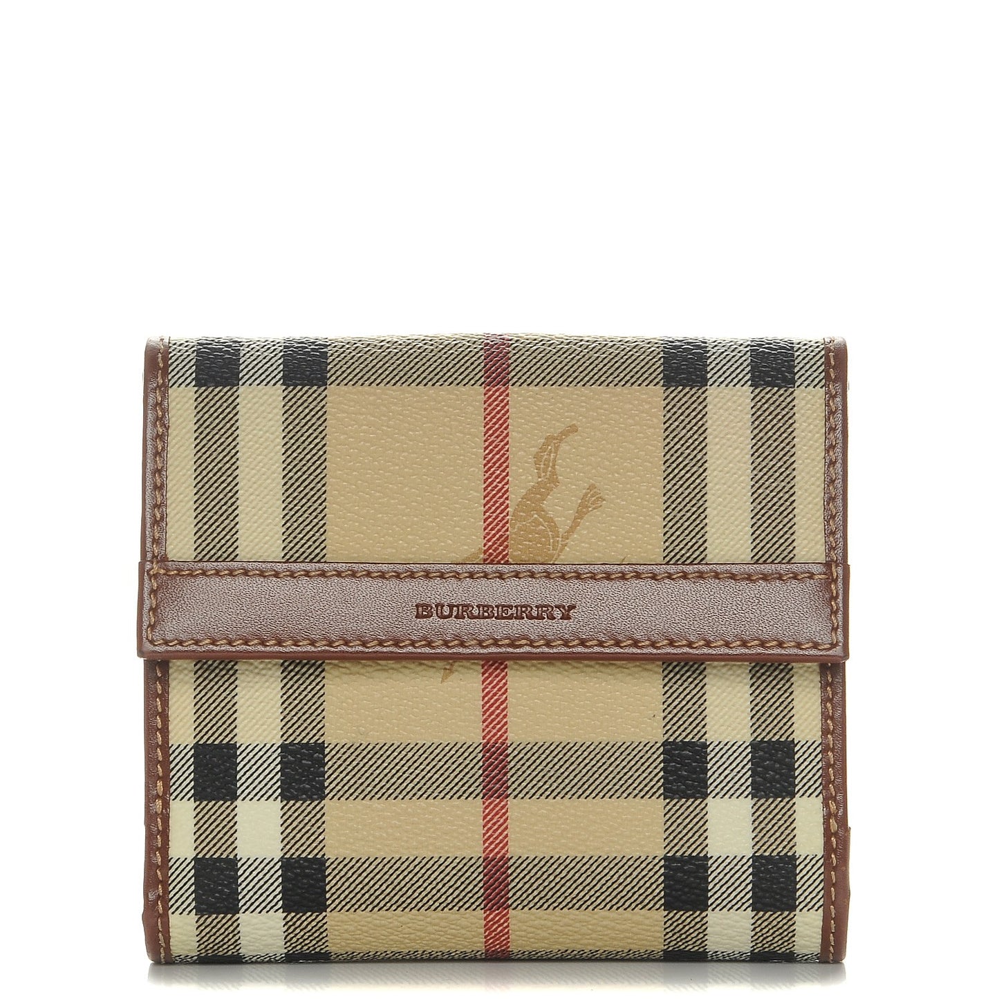 Haymarket Check Compact Wallet Brown