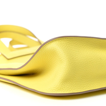 Hermes Taurillon Clemence Halzan 31 Lime 8 of 11