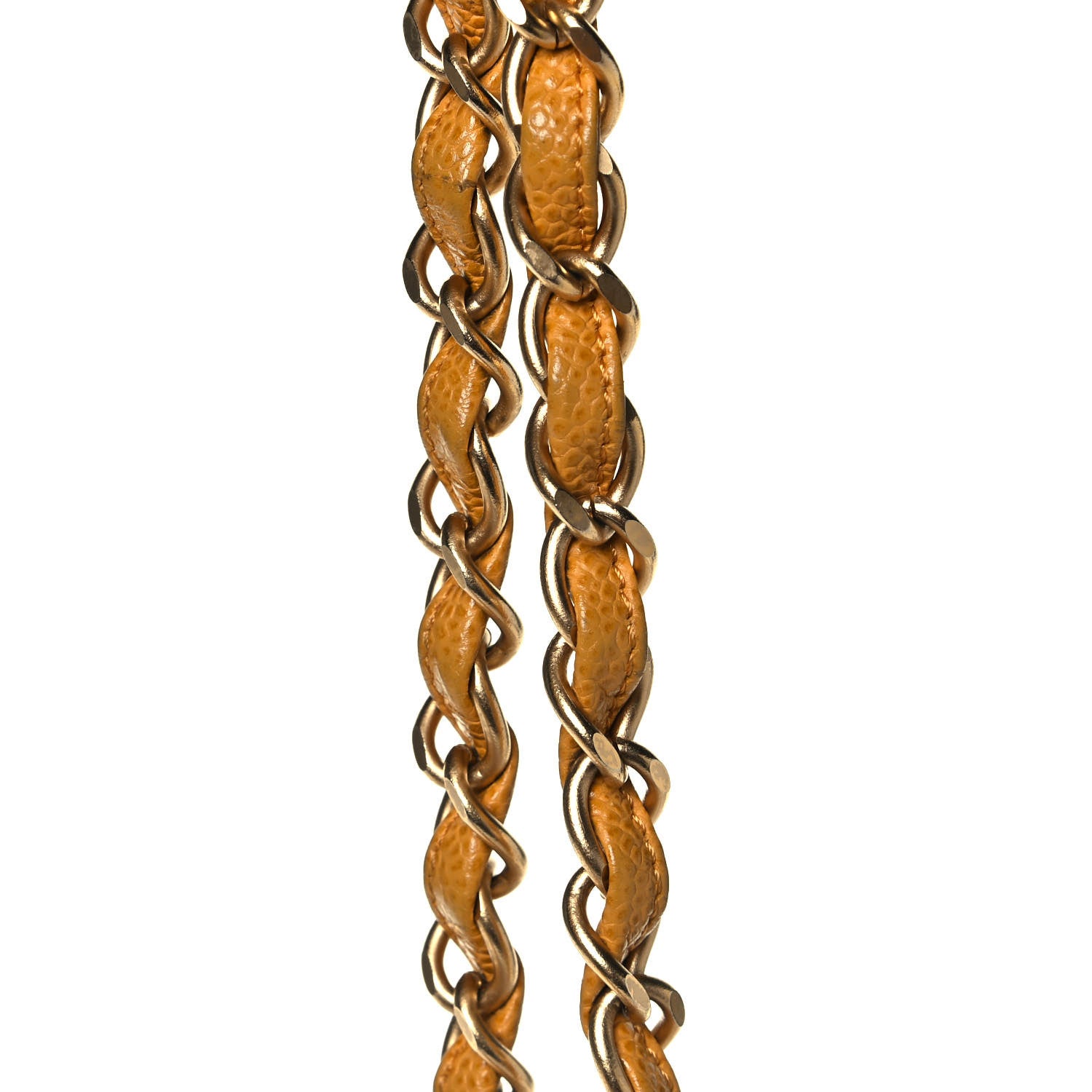 Chanel Caviar Stitched Shoulder Bag Yellow 16 of 17