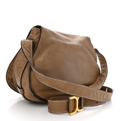 Chloe Calfskin Medium Marcie Round Crossbody Bag Nut 3 of 15