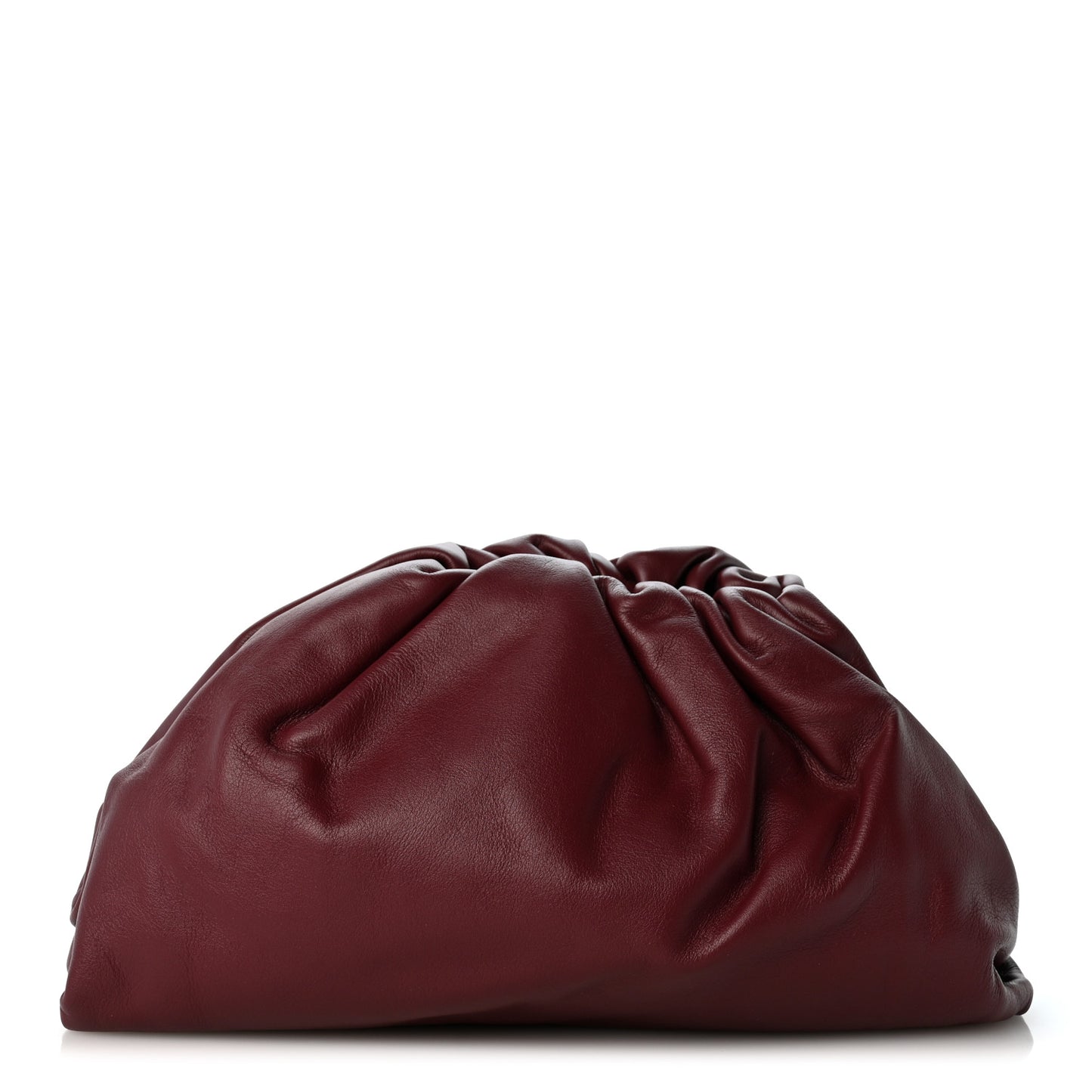 Smooth Butter Calf The Pouch Oversized Clutch Bordeaux