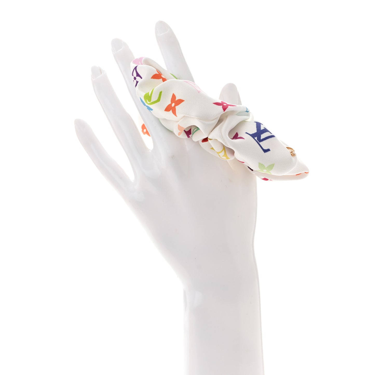 LV x TM Monogram Multicolor Chouchou White