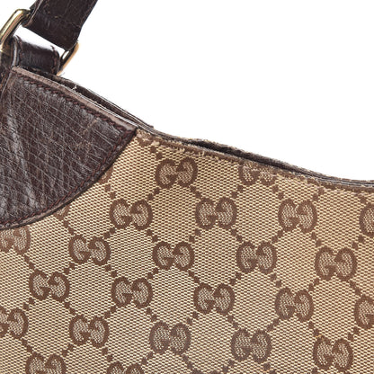 Gucci Monogram Hasler Hobo Dark Brown 10 of 24