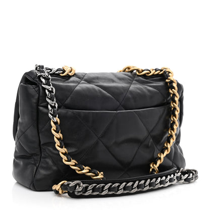Chanel Lambskin Quilted Large Chanel 19 Flap Black 3 of 11