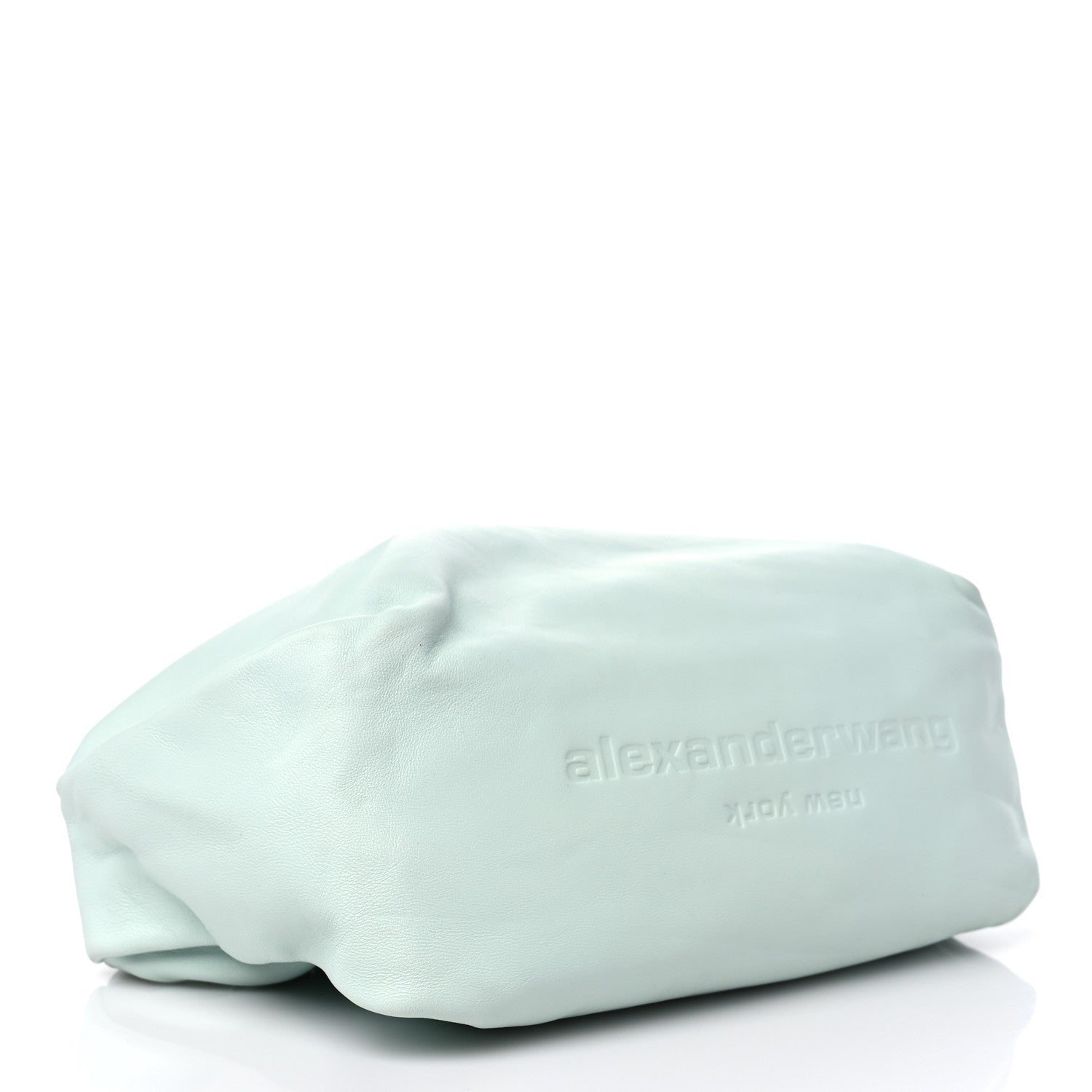 Alexander Wang Lambskin Mini Scrunchie Bag Light Blue 4 of 10