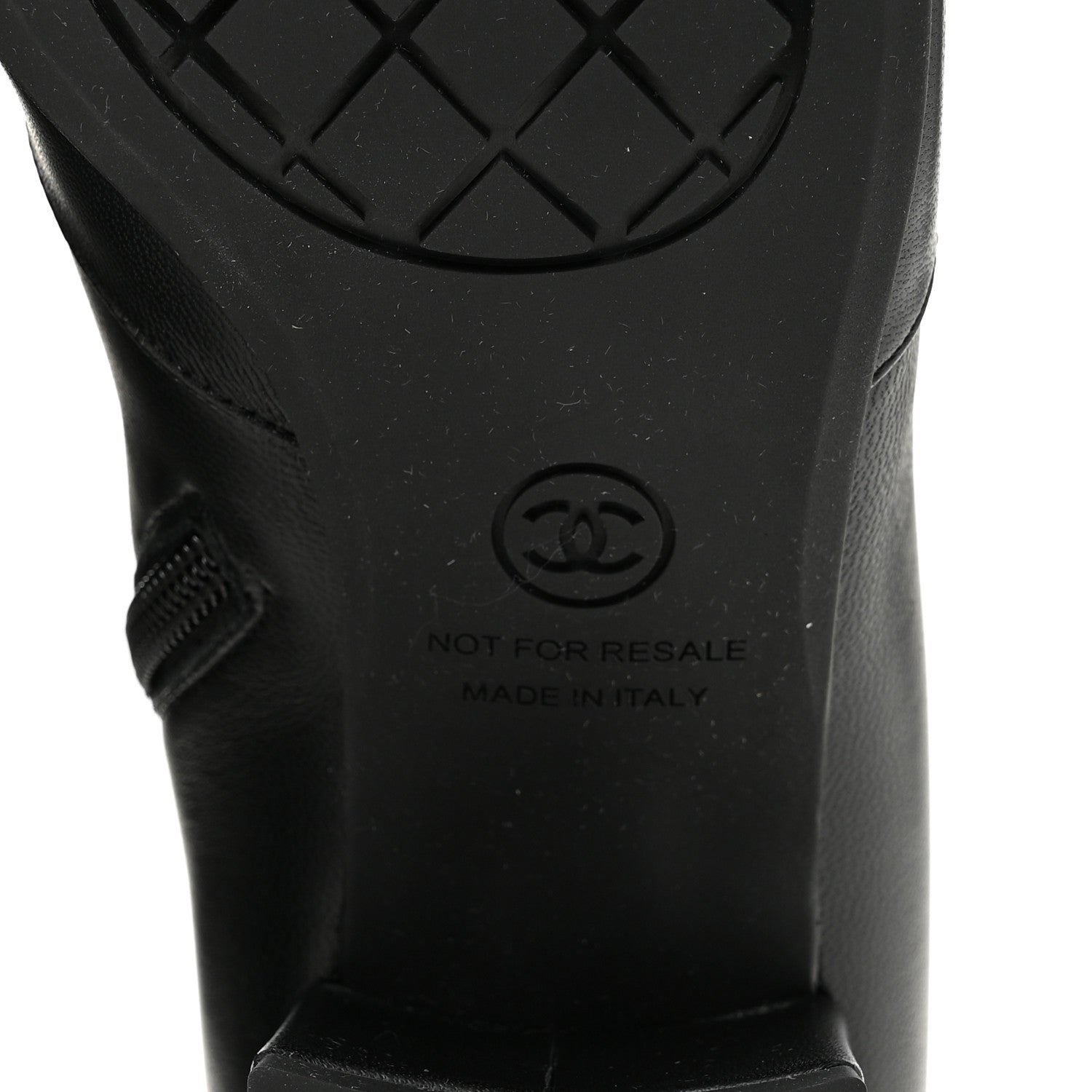 Chanel Stretch Lambskin Cap Toe CC Uniform Short Boots 36 Black 8 of 10