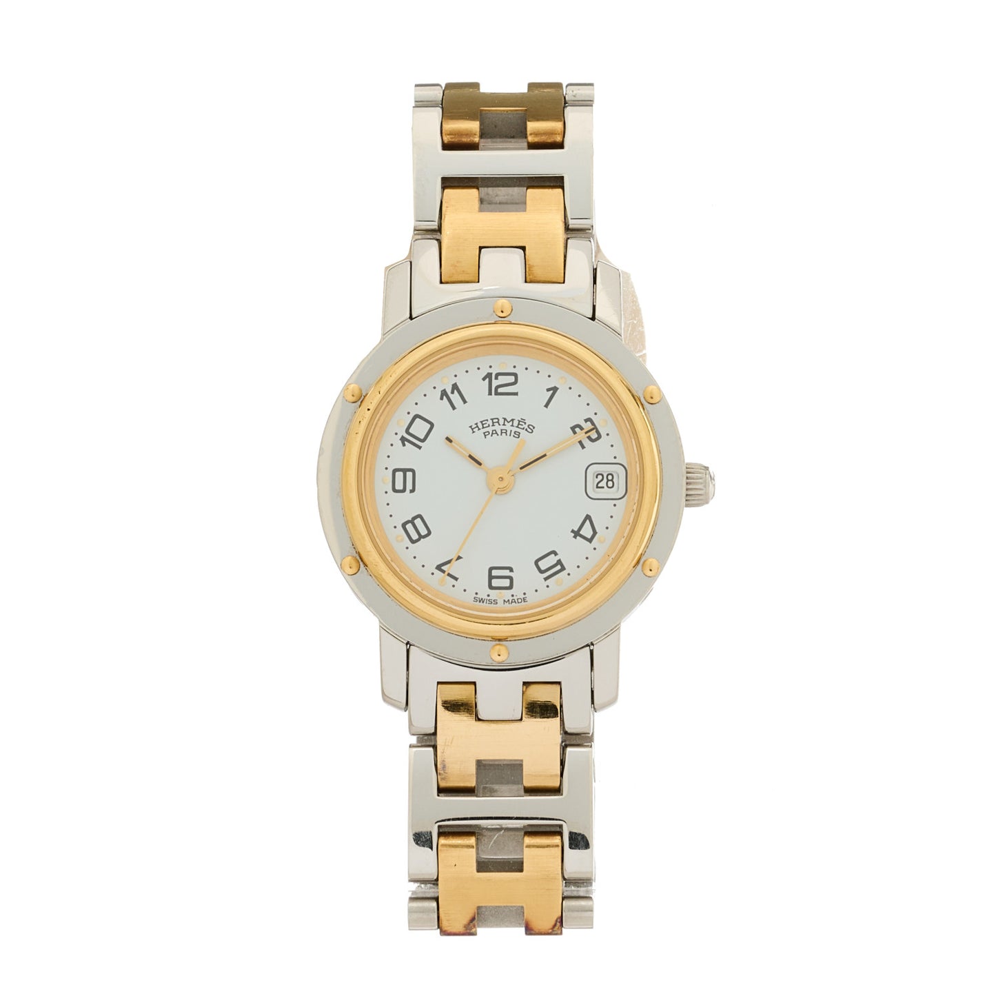 Stainless Steel 24mm Clipper Quartz Watch Gold