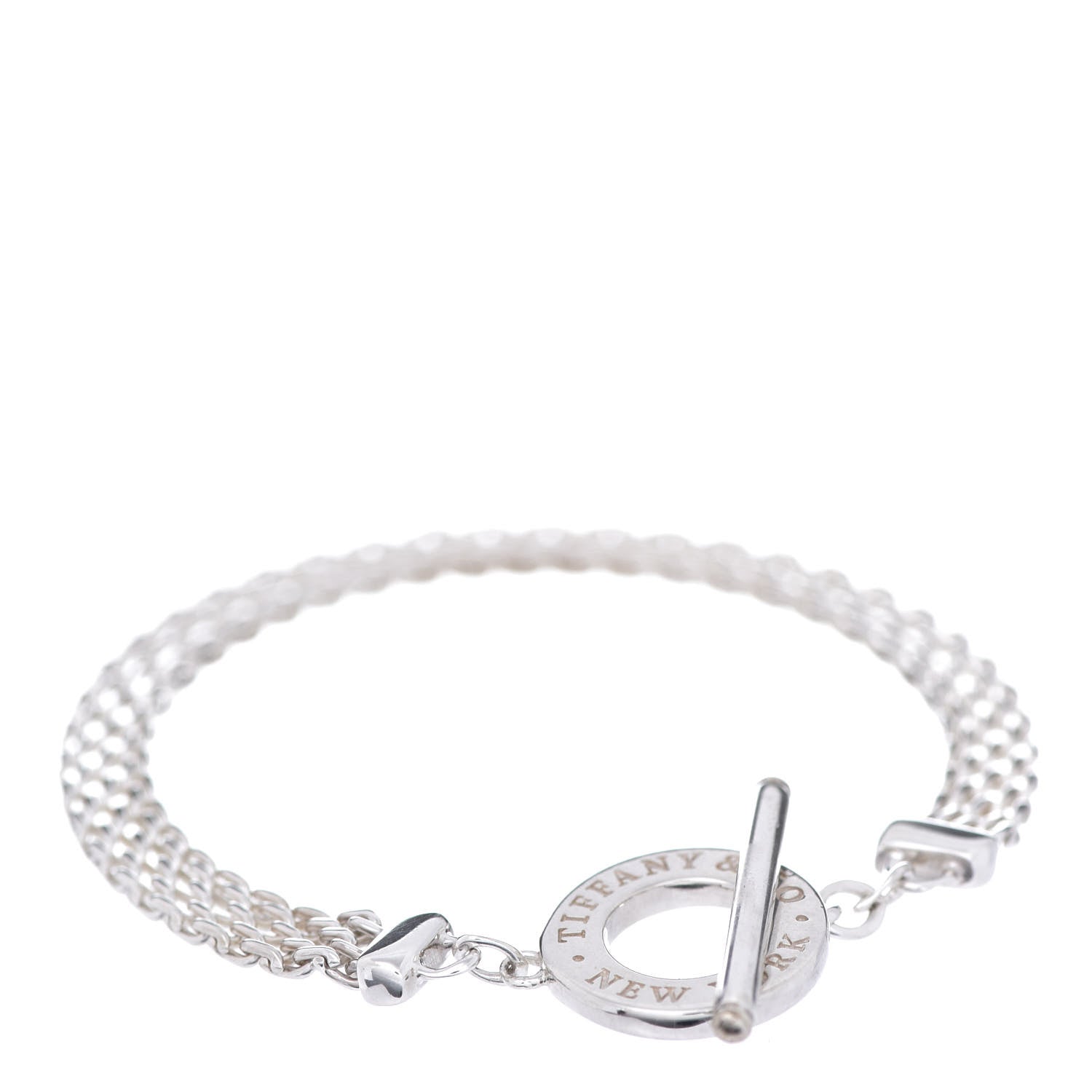 Tiffany Sterling Silver Somerset Toggle Bracelet 1 of 4