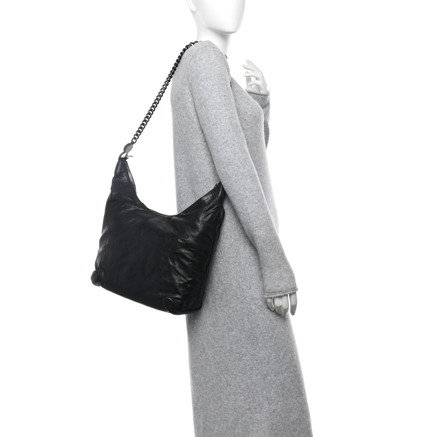 Gucci Calfskin Galaxy Hobo Black 2 of 10