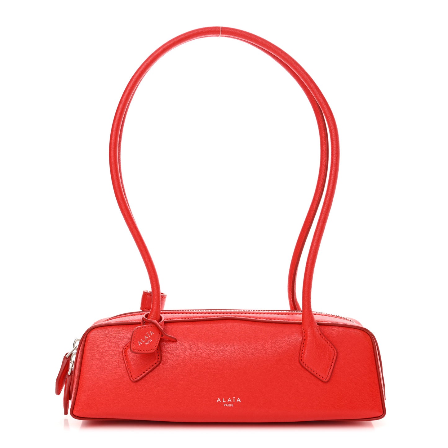 Shiny Goatskin Small Le Teckel Bag Rouge Vif