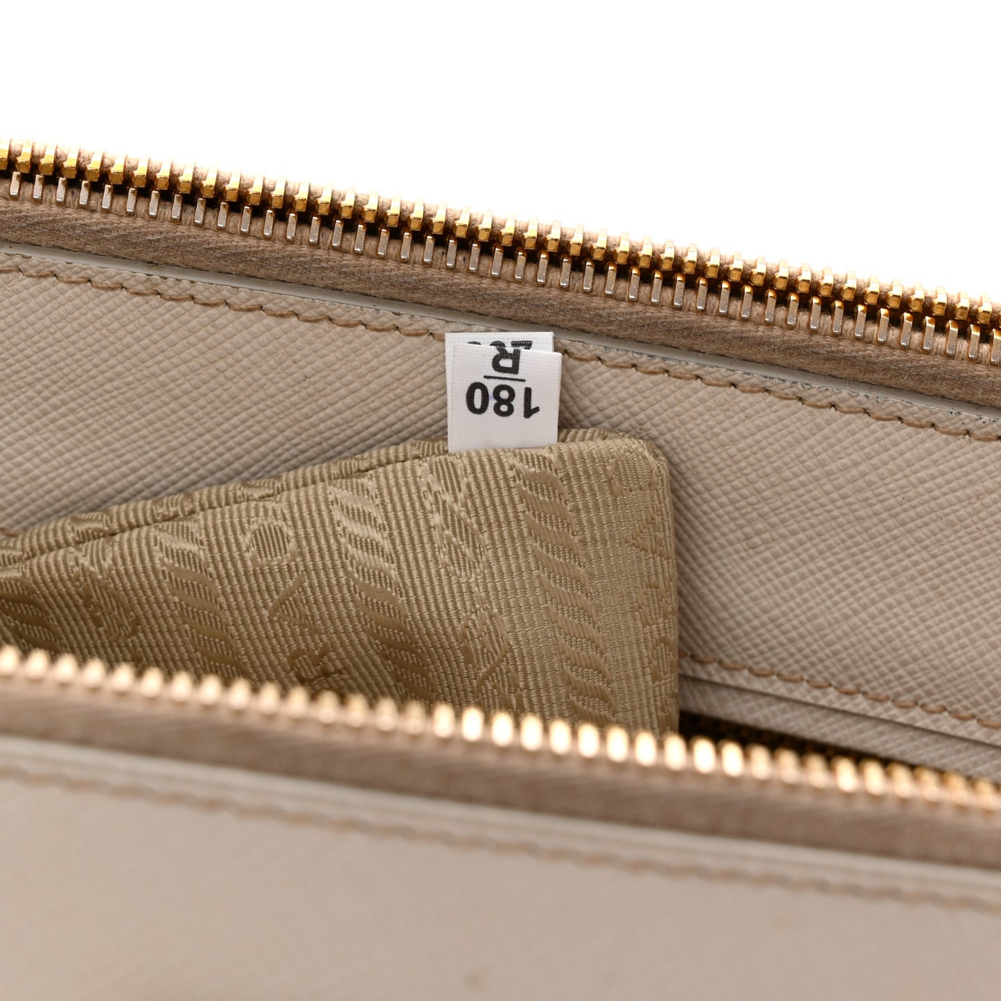 Saffiano Lux Large Galleria Double Zip Tote Talco