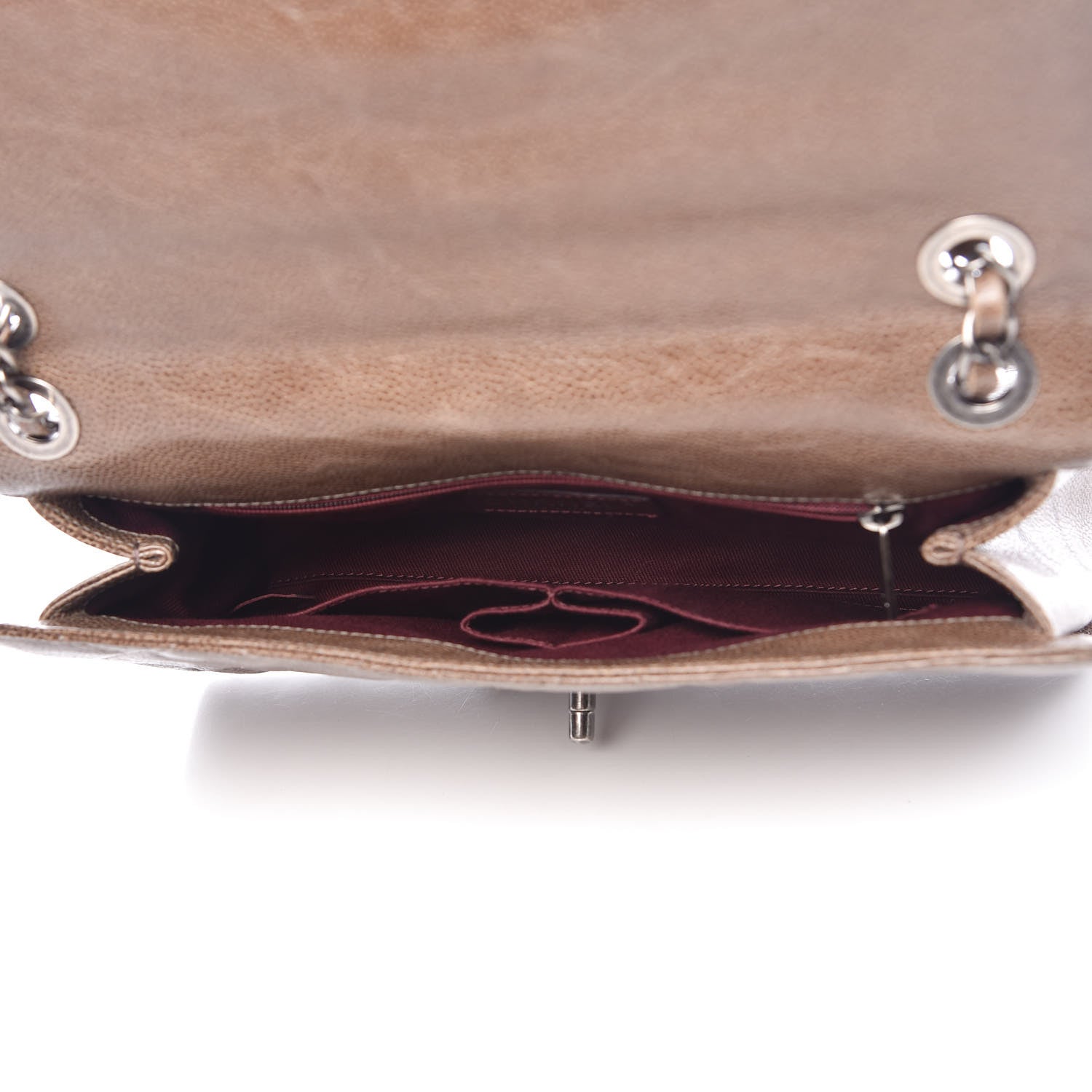Chanel Crumpled Grained Calfskin Medium CC Crave Flap Brown 5 of 10